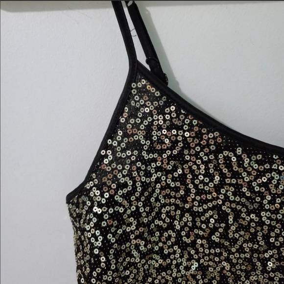 Express Gold and Black Sequin Camisole Tank Top - Picture 16 of 16